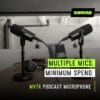 Shure MV7X Microphone - XLR Only Pro Quality Dynamic Mic for Podcasting & Vocal Recording