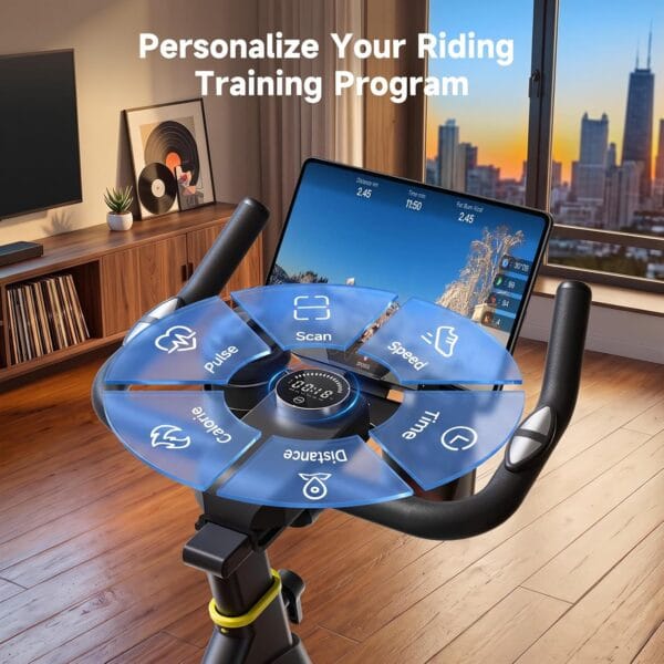 YPOO Exercise Bike, Adjustable Magnetic Resistance Stationary Bikes