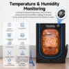 3D Printer Enclosure with Ventilation Kit, LED Light,Thermo-Hygrometer