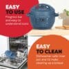 Instant Pot 3.8L Multicooker 7-in-1 Pressure & Slow Cooker, Daydream Blue
