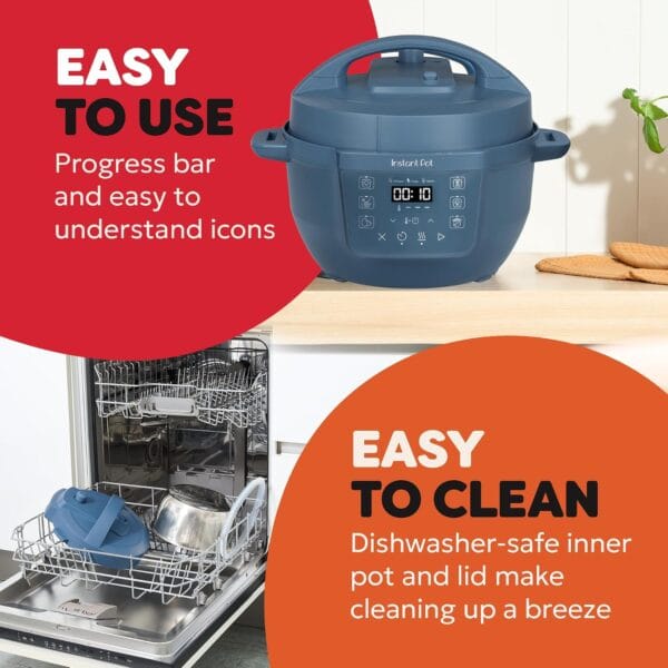Instant Pot 3.8L Multicooker 7-in-1 Pressure & Slow Cooker, Daydream Blue