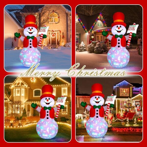 81FozhhoE4L._AC_SL1500_ 8FT Christmas Inflatable Outdoor Decoration Snowman