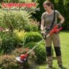 Cordless Strimmer 21V with 2×2000mAh Battery & Charger,Grass Trimmer Cordless with 14 Blades Cutting System