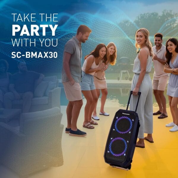 Panasonic SC-BMAX30 Portable Party Speaker with Bluetooth