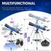 MEEZAA Telescope, Professional Powerful Telescope for Adults Astronomy Beginners