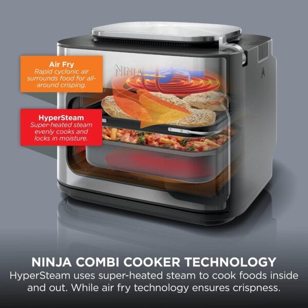 Ninja Combi 12-in-1 Multi-Cooker, Oven & Air Fryer, Grey SFP700UK