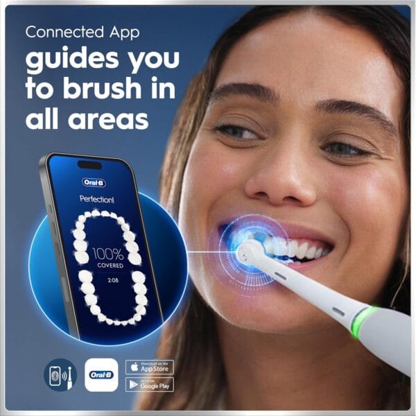 Oral-B iO6 Electric Toothbrush, Grey, with Travel Case and Spare Head