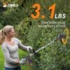 Cordless Strimmer 21V Li-ion Batteries Metal Blade Strimmer grass trimmers With Fast Charger 20 different types of blades for Garden Clearing Weeds Flower Trees (BLACK)