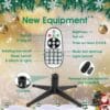 360° Rotating Prelit Christmas Tree 7ft - Musical Artificial Christmas Tree with Remote Control