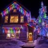 Meteor Shower Outdoor Christmas Lights 24 Tube 576LED, Multi Color [Energy Class F]