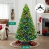 360° Rotating Prelit Christmas Tree 7ft - Musical Artificial Christmas Tree with Remote Control