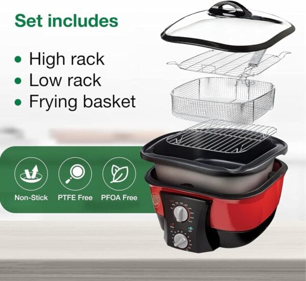 JML Go Chef Multi Cooker 5L – 8in1 Slow Cooker, Rice Cooker & Fryer