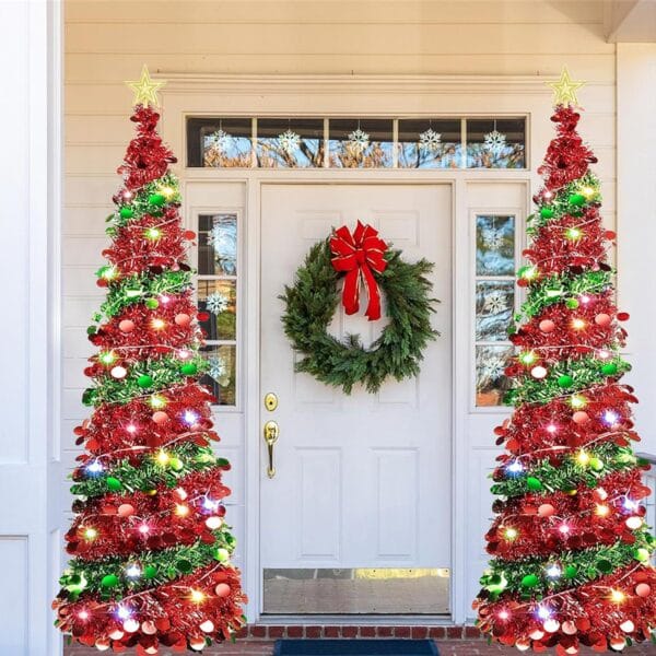 5 Ft Pop Up Christmas Tree with 16.5 Ft String Lights