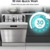 Hisense HS622E90XUK Freestanding Standard Dishwasher 85cm High