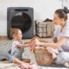 HOMCOM Vented Tumble Dryer 5kg Wet Laundry/3kg Dry Capacity 1000W Grey [Energy Class G]