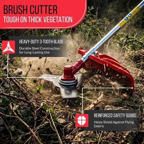 Dealourus 52cc Long Reach Petrol Multi Functional Garden Tool Including