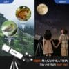 MEEZAA Telescope for Adults Astronomy, 80mm Aperture 600mm Refractor Telescope for Kids & Beginners