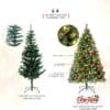 VeryMerry 6FT Pre Lit Christmas Tree 2in1 Dual-Color