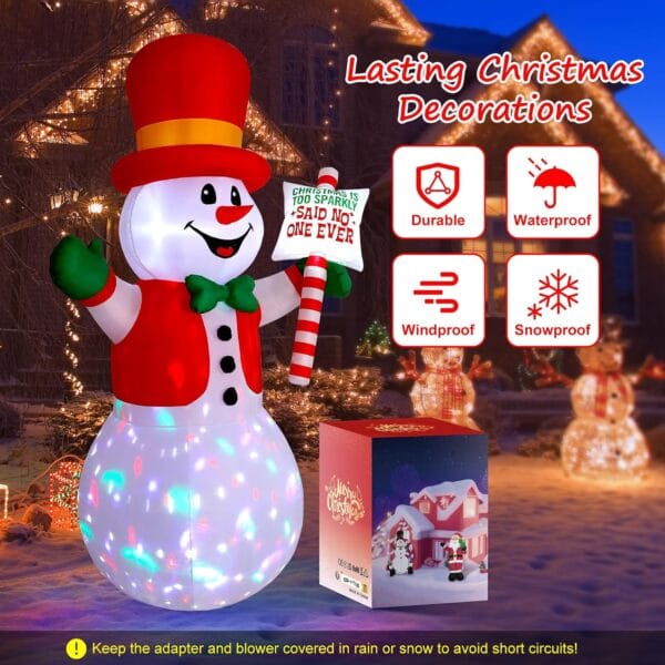 81R+fTFsWNL._AC_SL1500_ 8FT Christmas Inflatable Outdoor Decoration Snowman