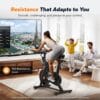 MERACH Heavy Duty Magnetic Exercise Bike with 10kg High Inertia Flywheel