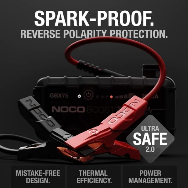 NOCO Boost X GBX75 2500A Jump Starter Power Pack - 8.5L Petrol, 6.5L Diesel