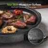 Vonshef Electric Frying Pan 6L – 42cm Multi Cooker with Glass Lid, 1500W