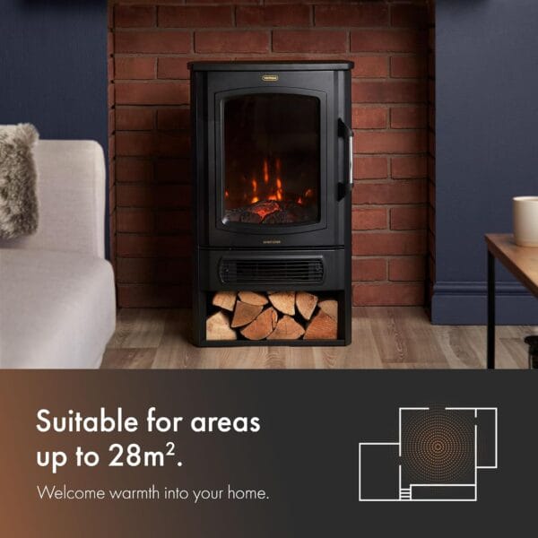 81TFmSVVSjL._AC_SL1500_ Vonhaus Electric Log Burner 2000W β 2 Heat Settings β Black