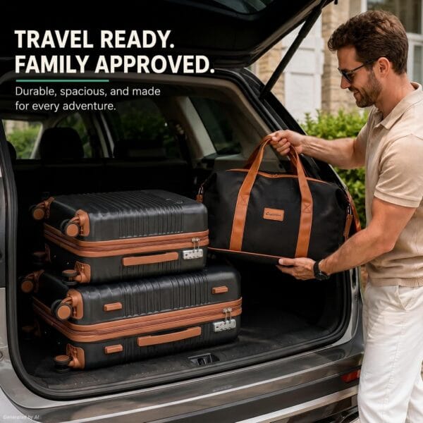 81TTL9bf9CL._AC_SL1500_ CONCEPTEN Luggage Sets 5 Piece