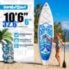 81Txw4soVdL._AC_SL1500_ FunWater TIKI Inflatable Stand Up Paddle Board SUP