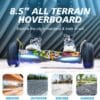 RCB Hoverboard and Kart Bundle for Kids with Hoverkart Set