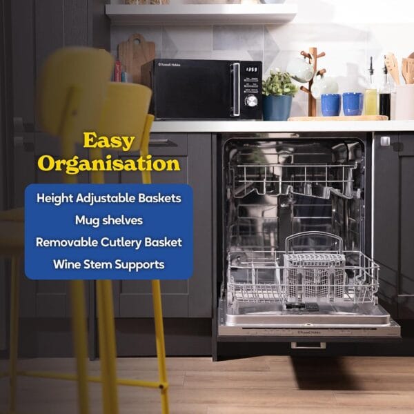 Russell Hobbs Fully Integrated, Built-In Dishwasher, Class E
