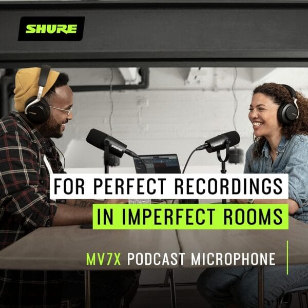 Shure MV7X Microphone - XLR Only Pro Quality Dynamic Mic for Podcasting & Vocal Recording