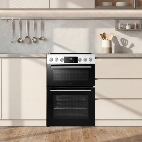 Midea 60cm Freestanding Electric Cooker with Ceramic Hob