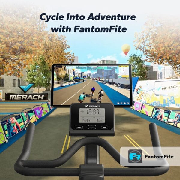 MERACH Heavy Duty Magnetic Exercise Bike with 10kg High Inertia Flywheel