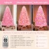 81Y487MMDYL._AC_SL1500_ Pink Rotating Christmas Tree Prelit 7ft