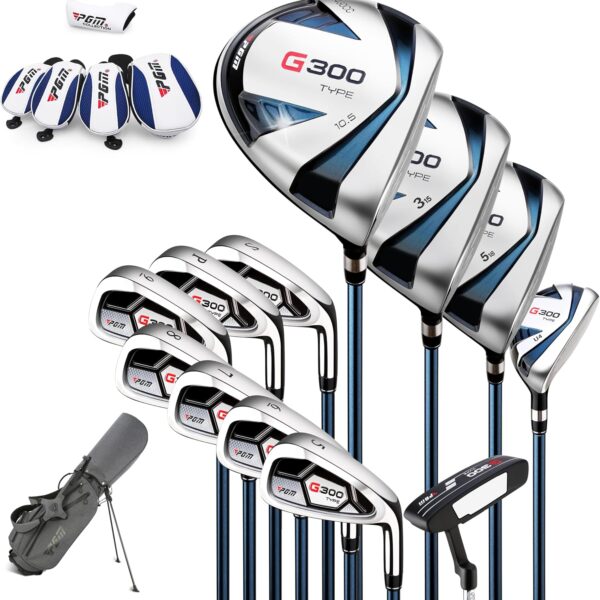 81Zma5k6bZL._AC_SL1500_ PGM 18 Pieces Men’s Golf Club Set 12pcs Clubs
