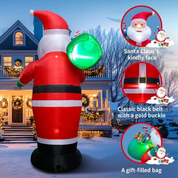 14FT Christmas Inflatable Santa Claus Outdoor Decorations