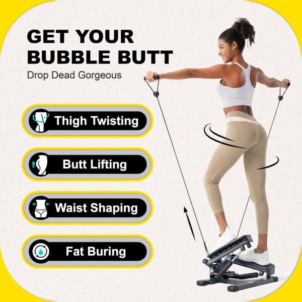 ZIWWVY Stepper Machine with Resistance Bands