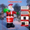 14FT Christmas Inflatable Santa Claus Outdoor Decorations