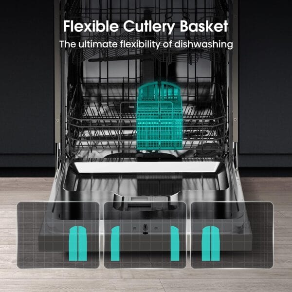 Hisense HS622E90XUK Freestanding Standard Dishwasher 85cm High