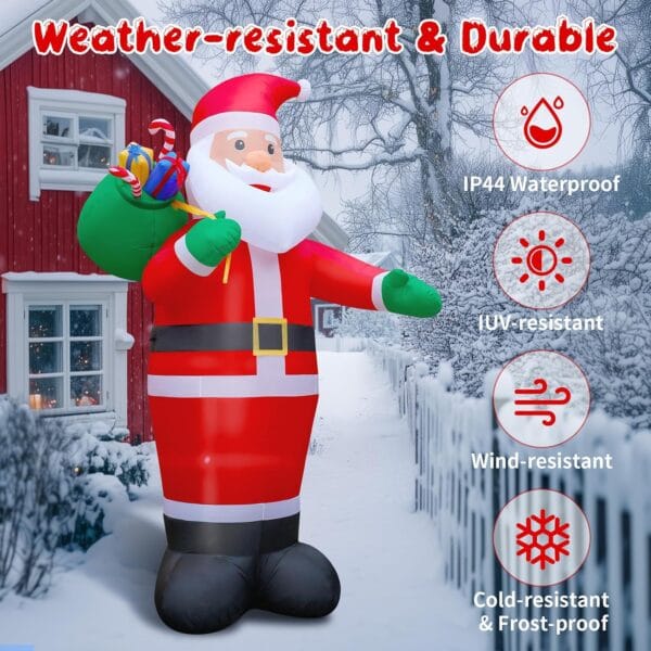14FT Christmas Inflatable Santa Claus Outdoor Decorations