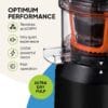 Fridja f1900 Cold Press Juicer, 240W Slow Juicer, 78mm Chute, BPA-Free