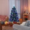 6ft Fibre Optic Christmas Tree Indoor Xmas Decoration, Green