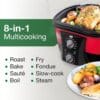 JML Go Chef Multi Cooker 5L – 8in1 Slow Cooker, Rice Cooker & Fryer