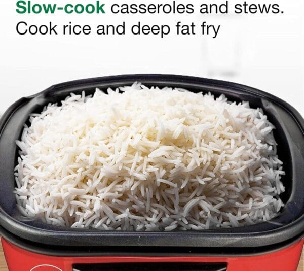 JML Go Chef Multi Cooker 5L – 8in1 Slow Cooker, Rice Cooker & Fryer