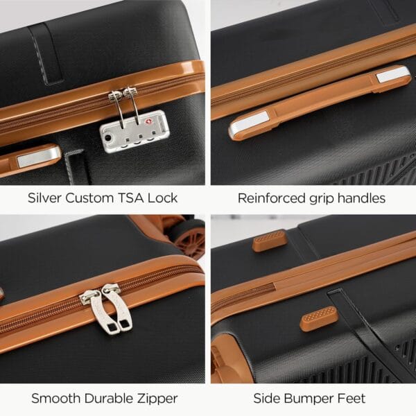Cosbarn Luggage Sets 5 Piece Suitcases with Wheels