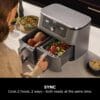 Ninja MAX Dual Zone 9.5L Air Fryer, 2 Drawers, Gunmetal DZ400UK