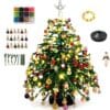 DIY Beaded Christmas Tree Kit with Lights, 3D Holiday Craft Set