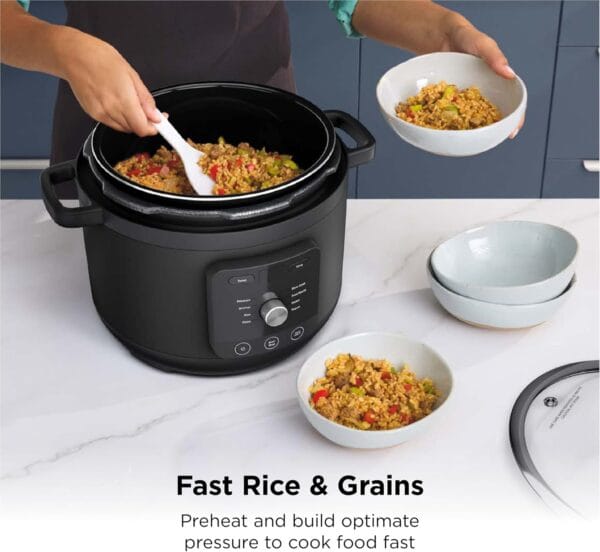 Ninja HyperHeat 9-in-1 Pressure Cooker, Slow Cooker, 6L, Black PC201UK