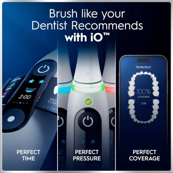Oral-B iO6 Electric Toothbrush, Grey, with Travel Case and Spare Head